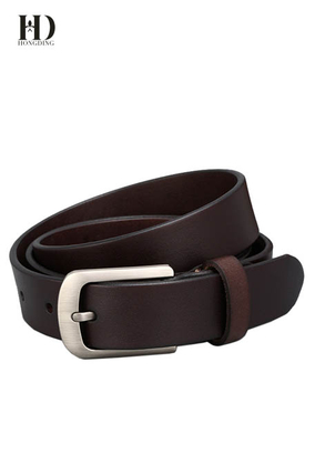 Men's Leather Belt Dark Brown