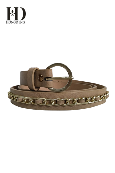 Womens chain belts with pu strap
