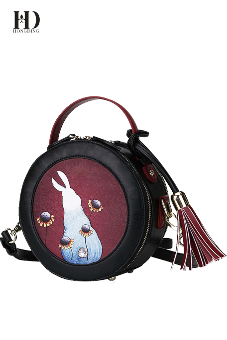 High Quality PU Leather Handbags For Women with Tassel
