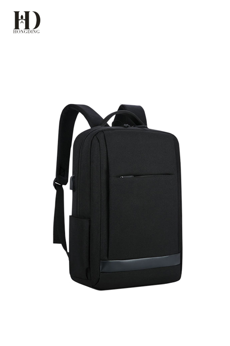 HongDing Black Oxford Fabric Chargeable Backpacks with Large Capacity for Men