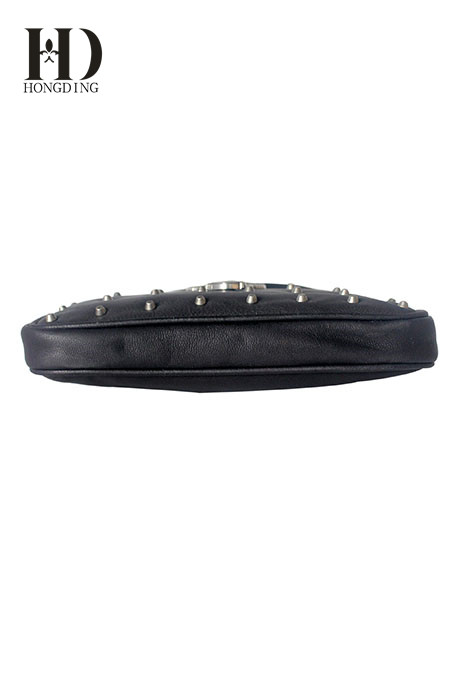 Black leather Fashion handbag
