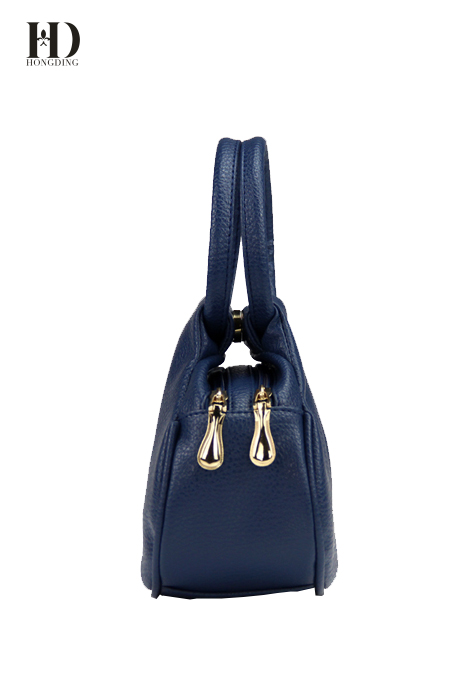 HongDing Blue Mini High Quality PU Leather Handbags For Women