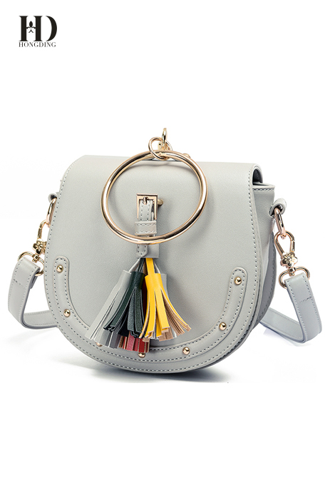 HongDing Leisure All-Match Shoulder Bags PU Leather Handbags With Tassel Cross-Body Bags For Women